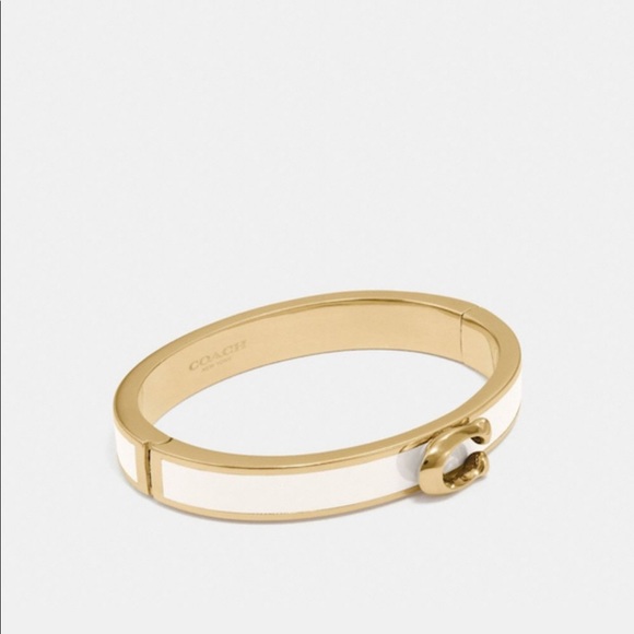 Coach Signature Push Hinged Bangle